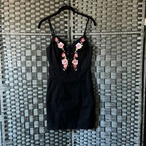 GUESS Floral Embroidered Dress